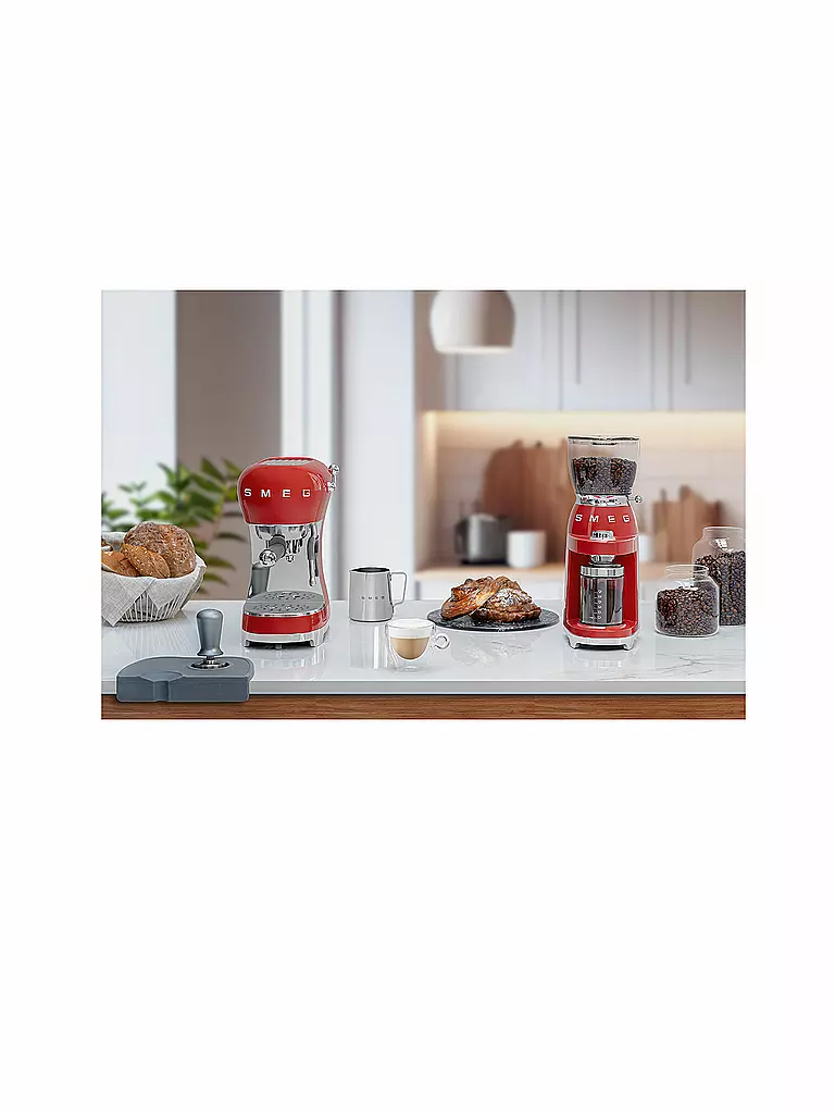 SMEG | Machine à expresso Style rétro années 50 Rouge ECF02BLEU | rot