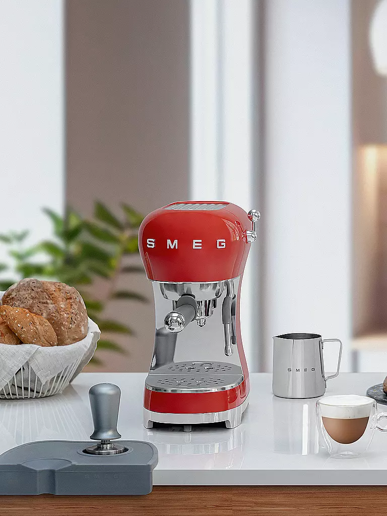SMEG | Machine à expresso Style rétro années 50 Rouge ECF02BLEU | 