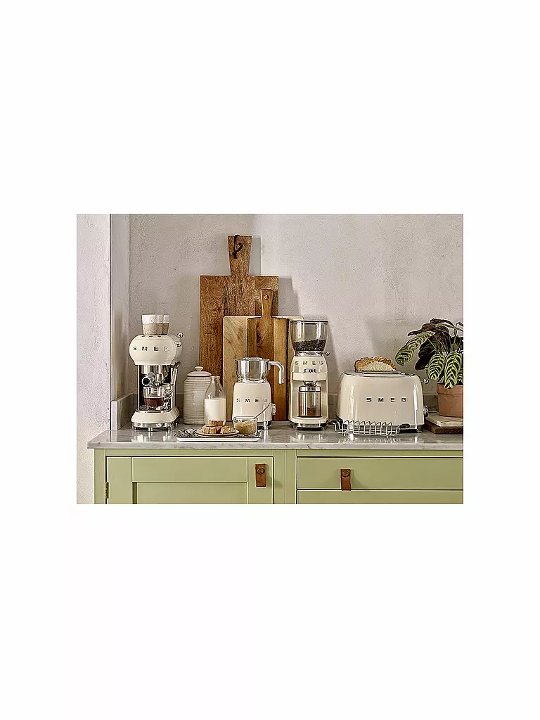 SMEG | Moulin à café Style Rétro Années 50 Crème CGF01CREU | 