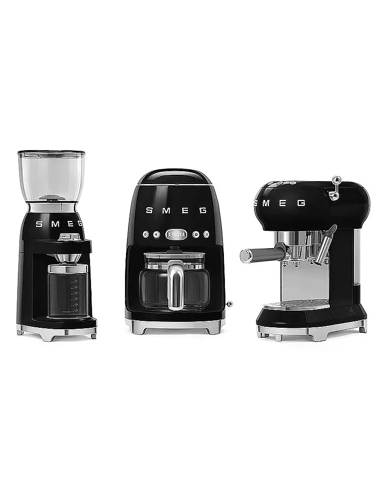 SMEG | Moulin à café Style Rétro Années 50 Noir CGF01BLEU | 