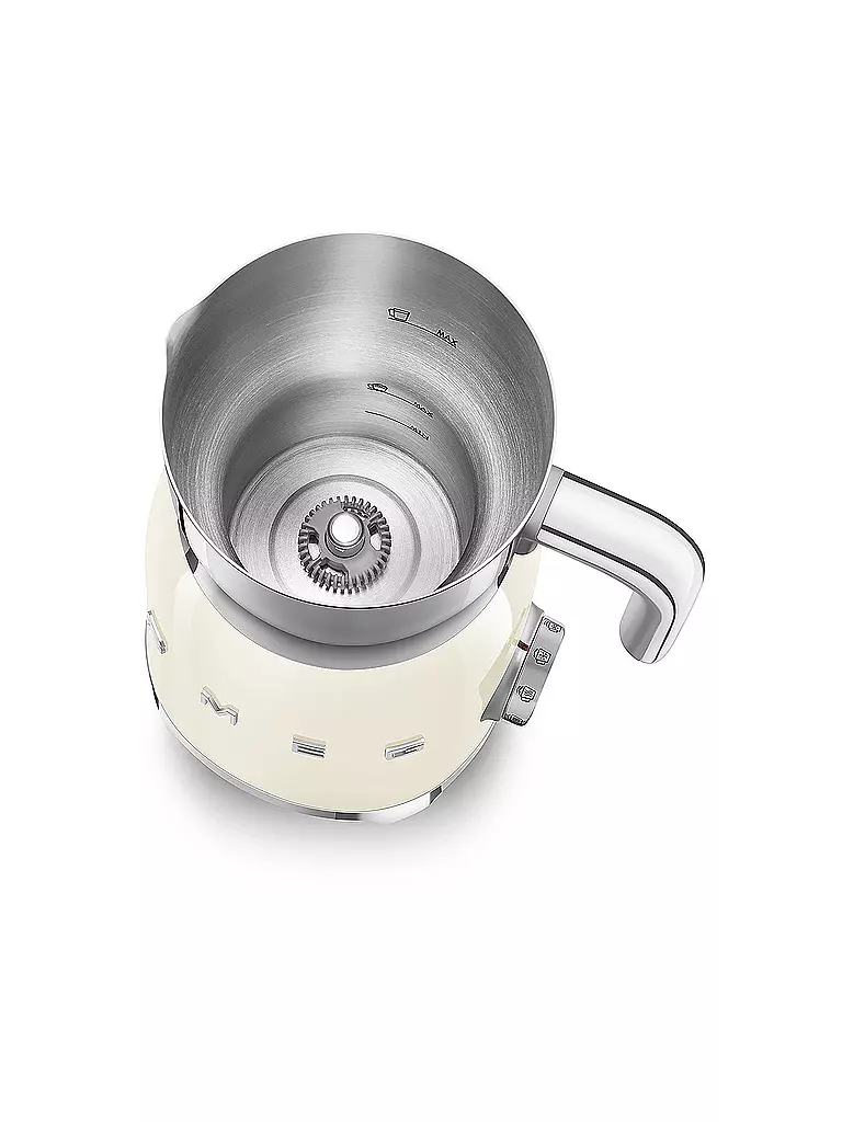 SMEG | Mousseur à lait Style Rétro Années 50 Crème MFF01CREU | 