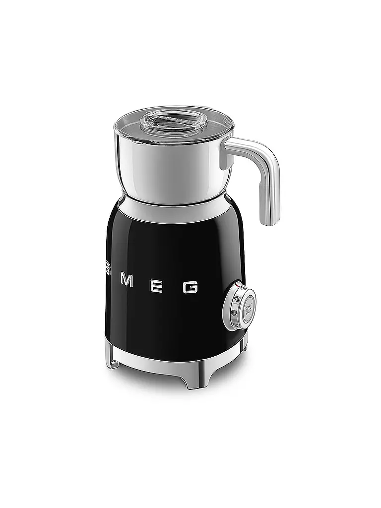 SMEG | Mousseur à lait Style Rétro Années 50 Noir MFF11BLEU | 