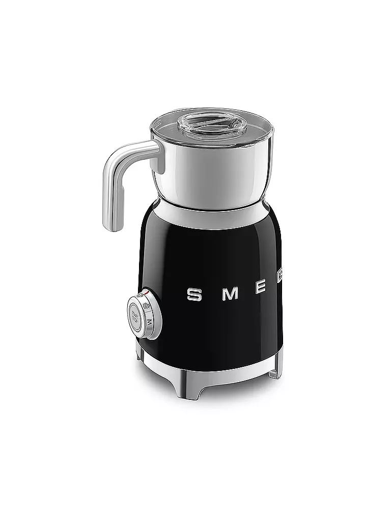 SMEG | Mousseur à lait Style Rétro Années 50 Noir MFF11BLEU | 
