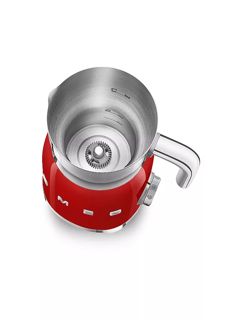 SMEG | Mousseur à lait Style Rétro Années 50 Rouge MFF01RDEU | 