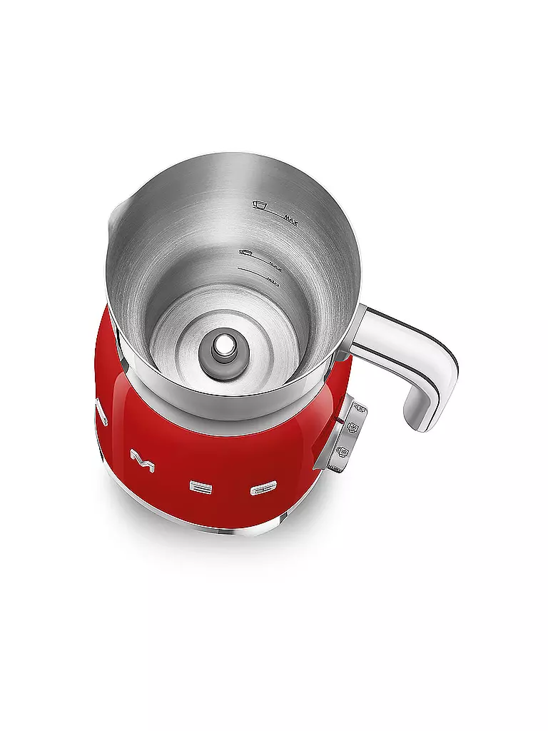 SMEG | Mousseur à lait Style Rétro Années 50 Rouge MFF01RDEU | 