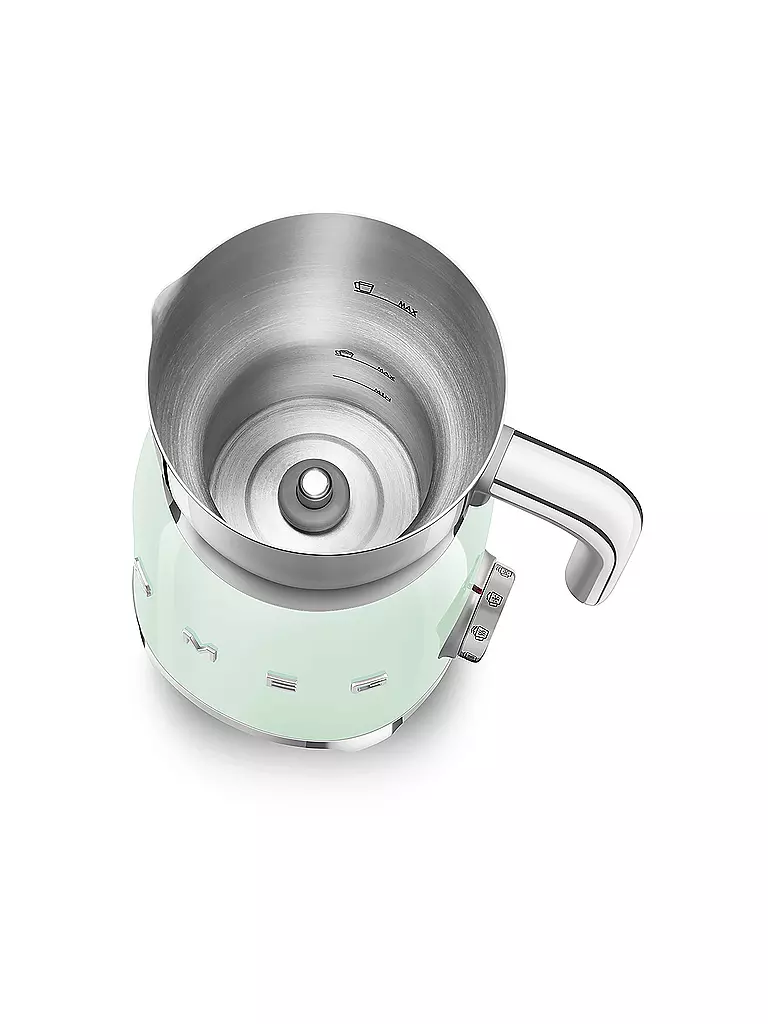 SMEG | Mousseur à lait Style Rétro Années 50 Vert Pastel MFF11PGEU | 