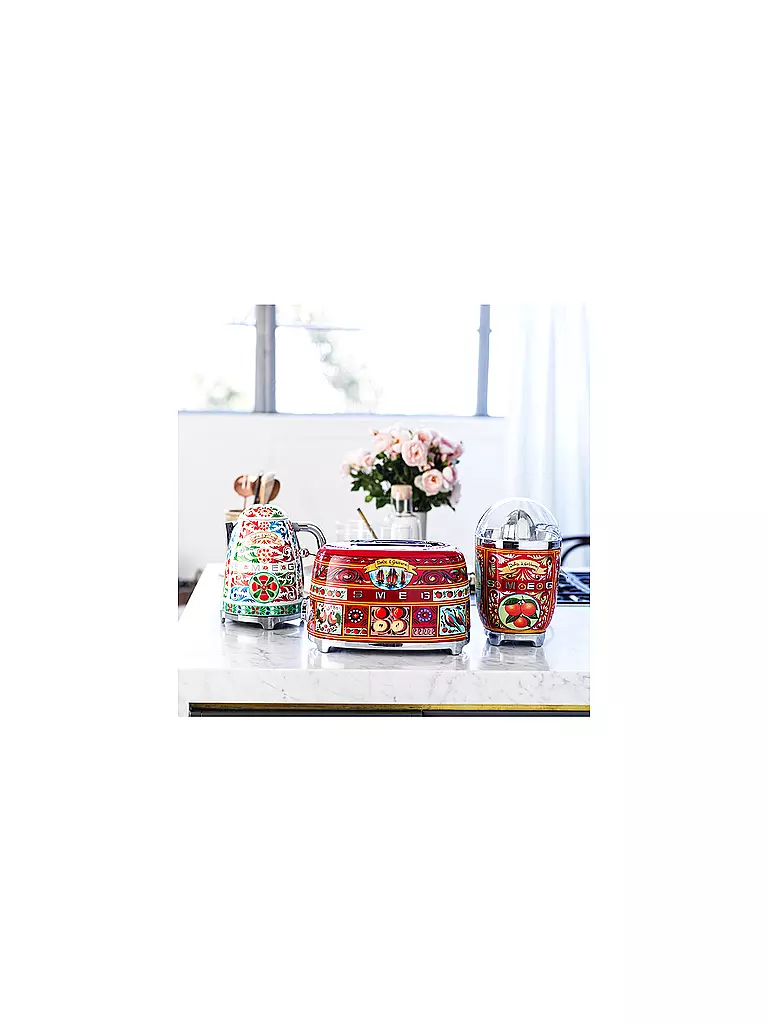 SMEG | Presse-agrumes "Dolce Gabbana" CJF01DG (Rouge/Décor) | bunt