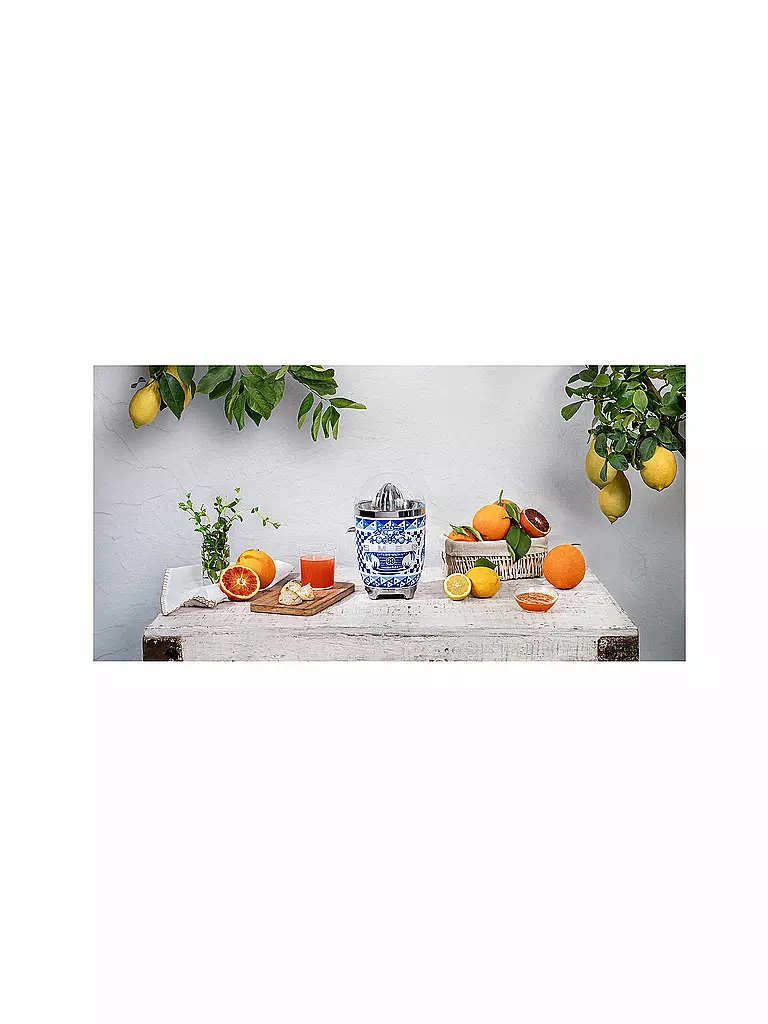 SMEG | Presse-agrumes 700Watt Dolce & Gabbana CJF01DGBEU Blu Mediterraeo | 