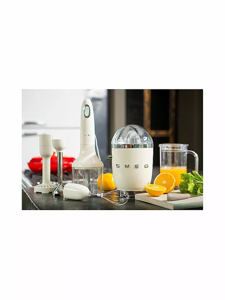 SMEG | Presse-agrumes Style Rétro Années 50 Crème CJF01CREU | Crème