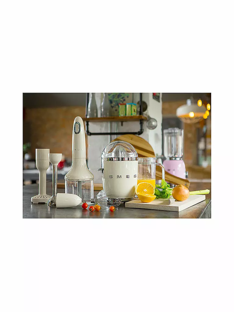 SMEG | Presse-agrumes Style Rétro Années 50 Crème CJF01CREU | Crème