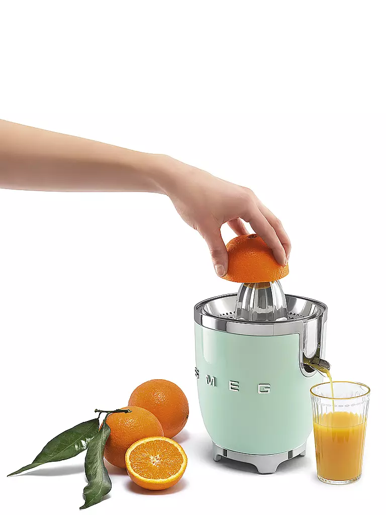 SMEG | Presse-agrumes Style Rétro Années 50 Vert Pastel CJF01PGEU | Vert clair