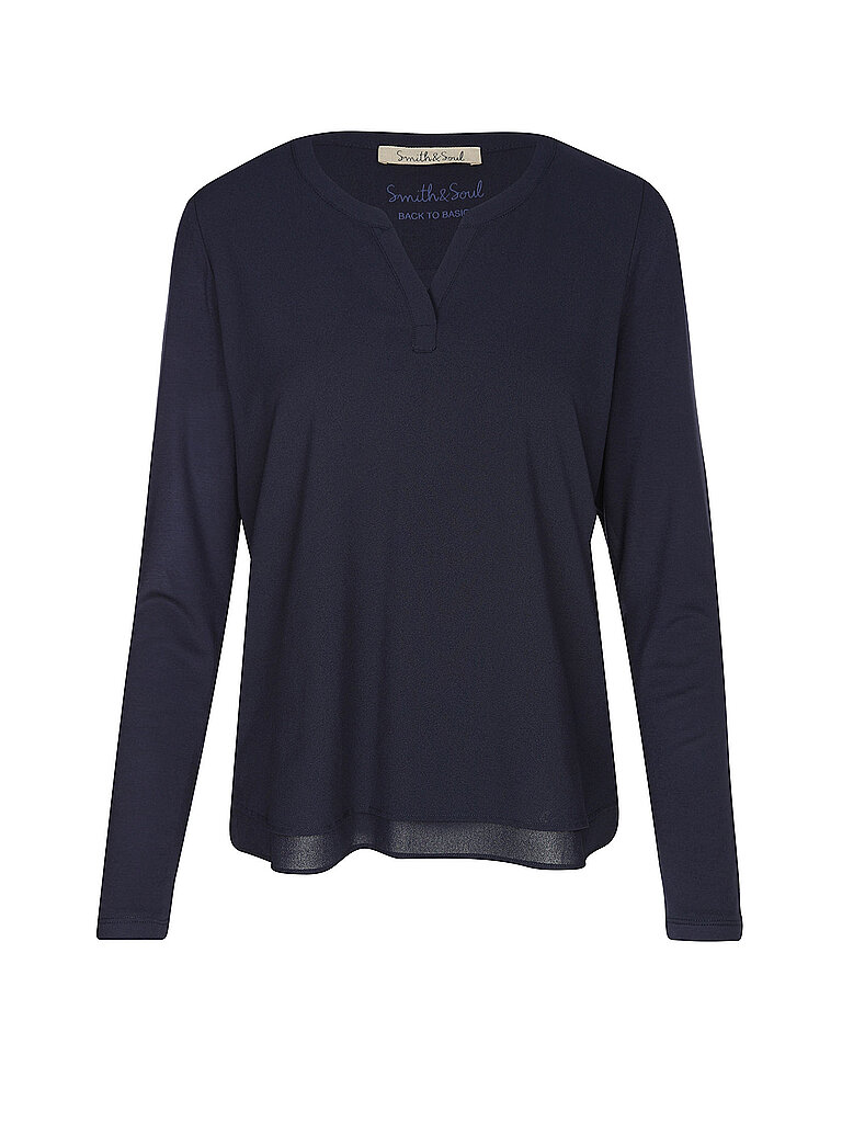 Blusenshirt bleu marine M