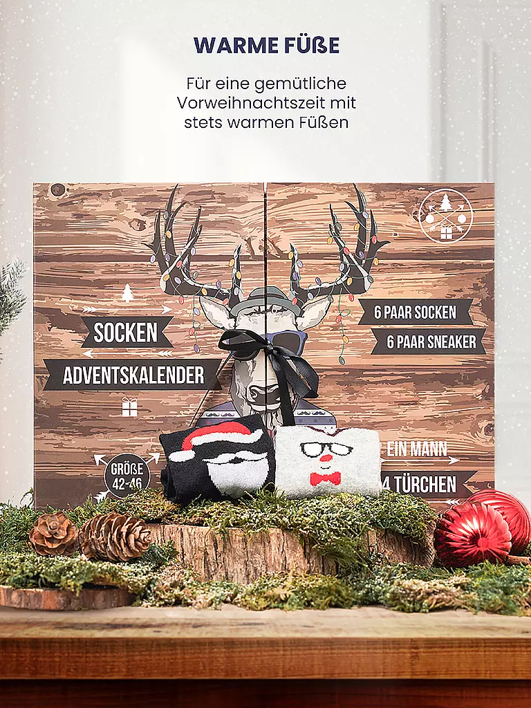 SOCKSWEAR | Calendrier de l'Avent chaussettes homme multicolore | bunt