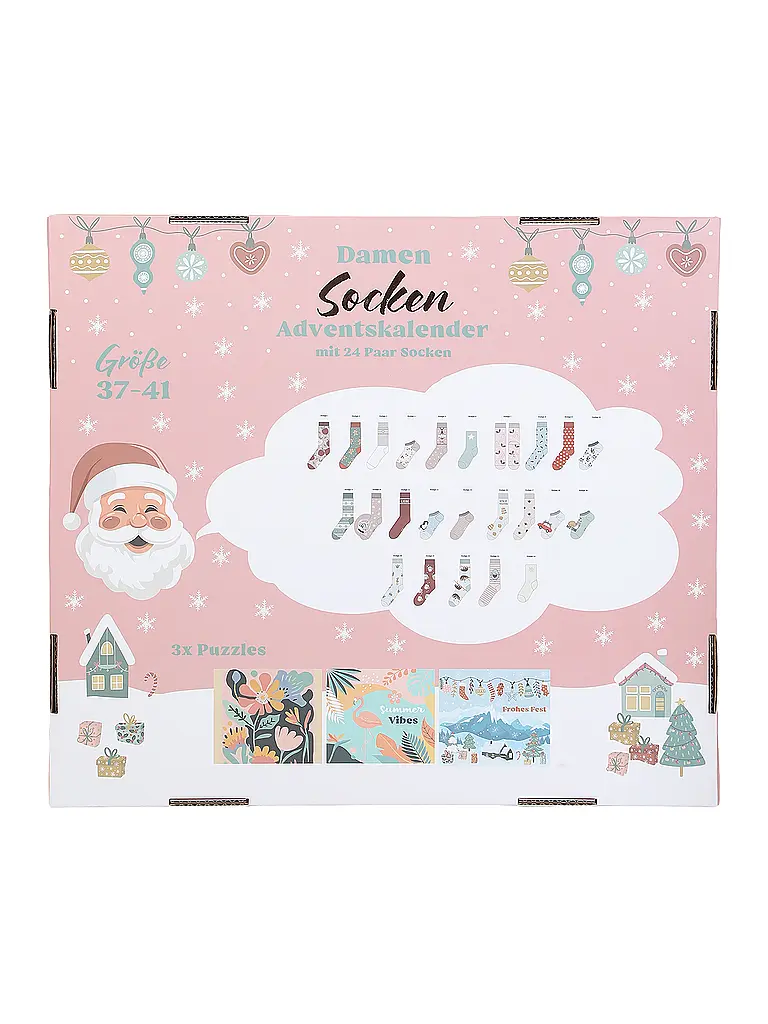 SOCKSWEAR | Calendrier de l'Avent chaussettes PREMIUM multicolore | Multicolore