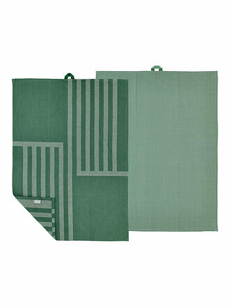 SOEDAHL | Set de 2 torchons REFLECTION Vert Pin