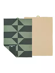 SOEDAHL | Set de 2 torchons 50x70cm TWIST Warm Taupe | Vert foncé