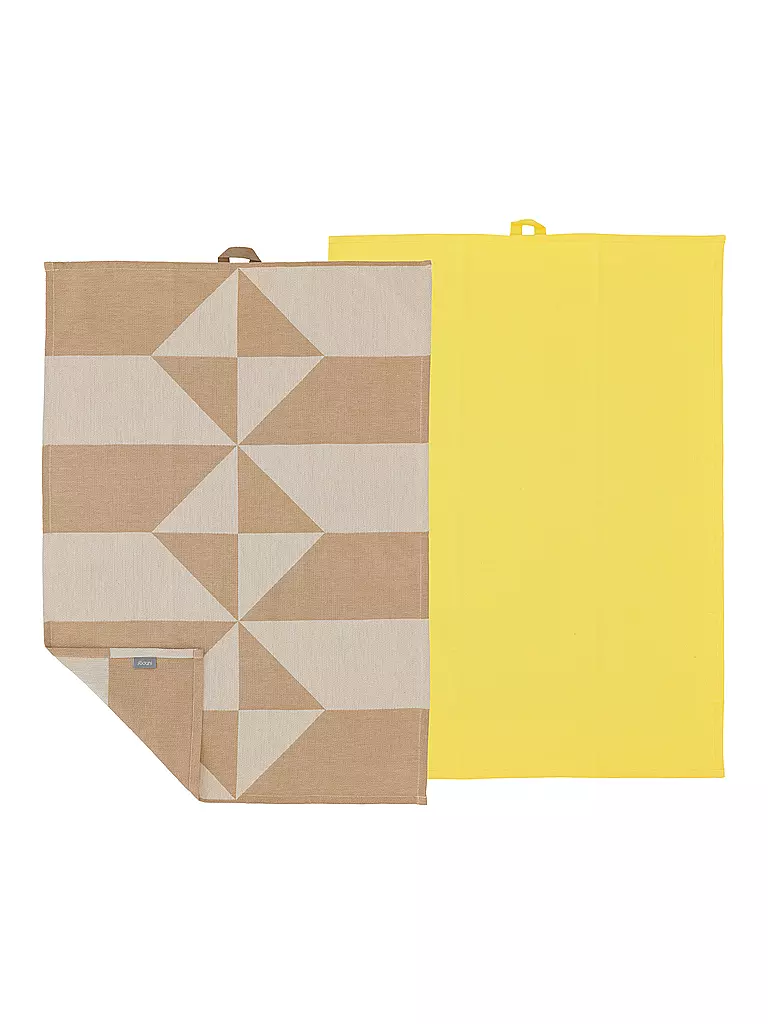 SOEDAHL | Set de 2 torchons 50x70cm TWIST Warm Taupe | hellbraun