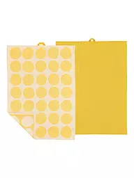 SOEDAHL | Set de 2 torchons BUBBLES Vert Pin | Jaune