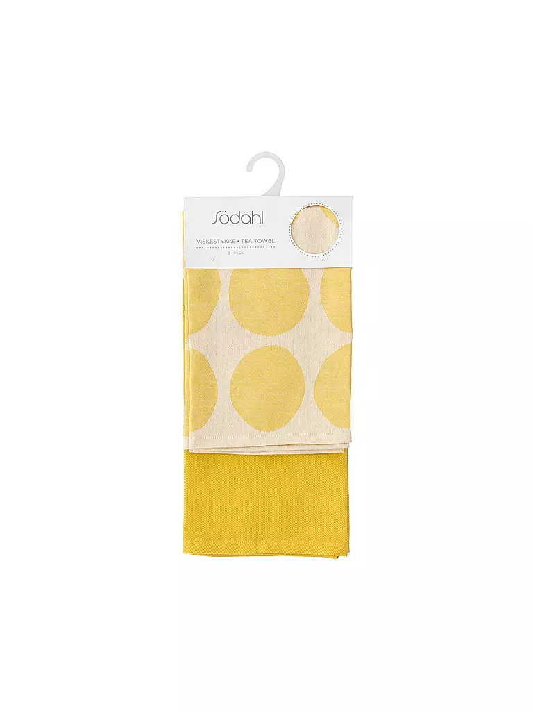 SOEDAHL | Set de 2 torchons BUBBLES Jaune | 