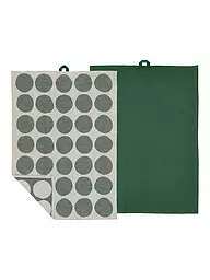 SOEDAHL | Set de 2 torchons BUBBLES Vert Pin | Vert foncé