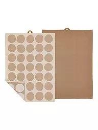 SOEDAHL | Set de 2 torchons BUBBLES Vert Pin | Marron clair