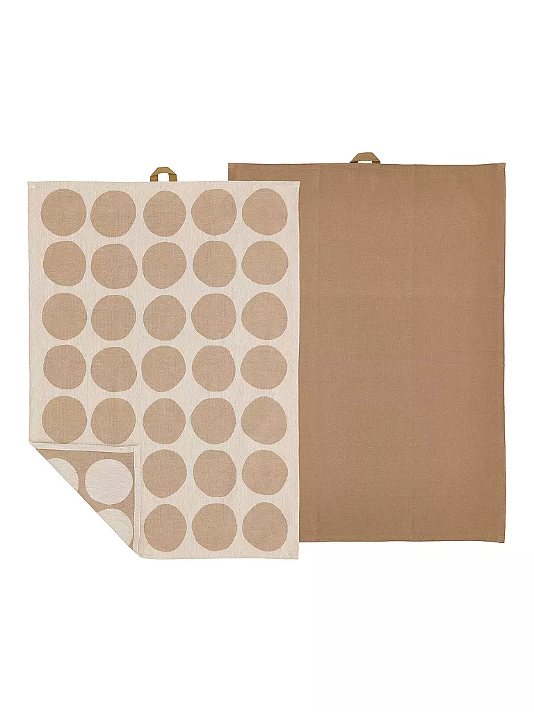 SOEDAHL | Set de 2 torchons BUBBLES Warm Taupe | hellbraun