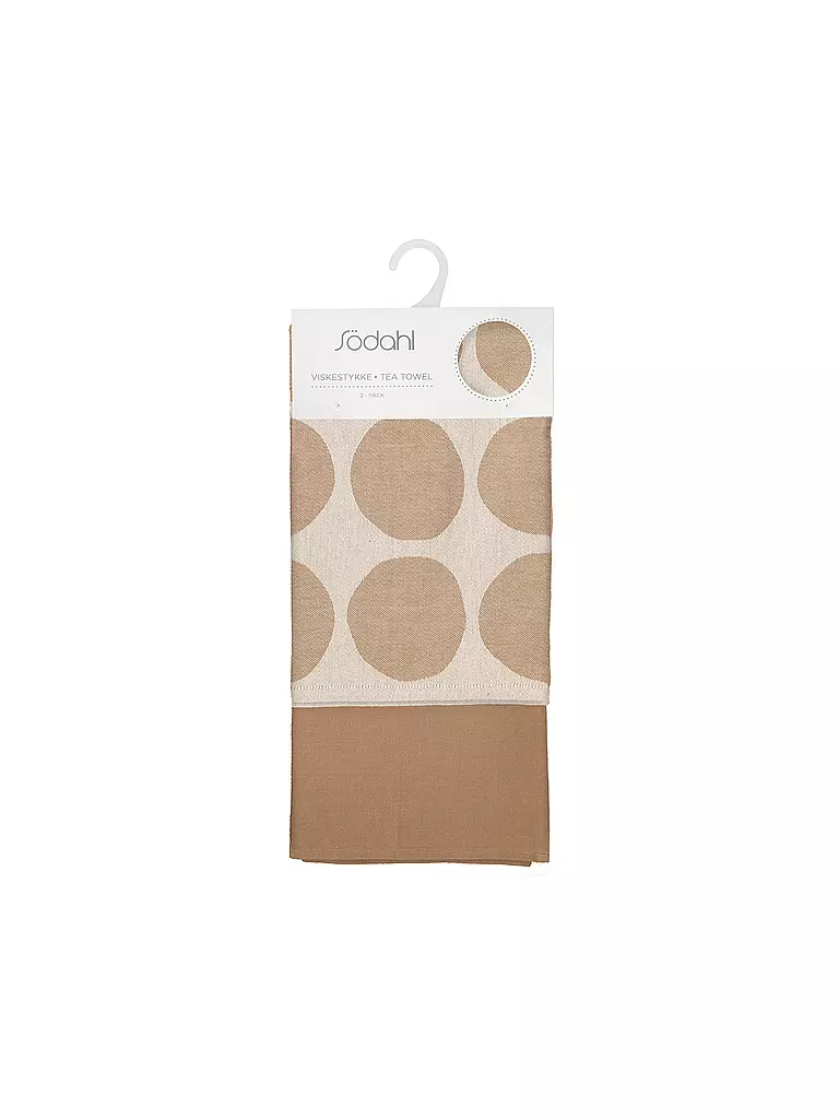 SOEDAHL | Set de 2 torchons BUBBLES Warm Taupe | 