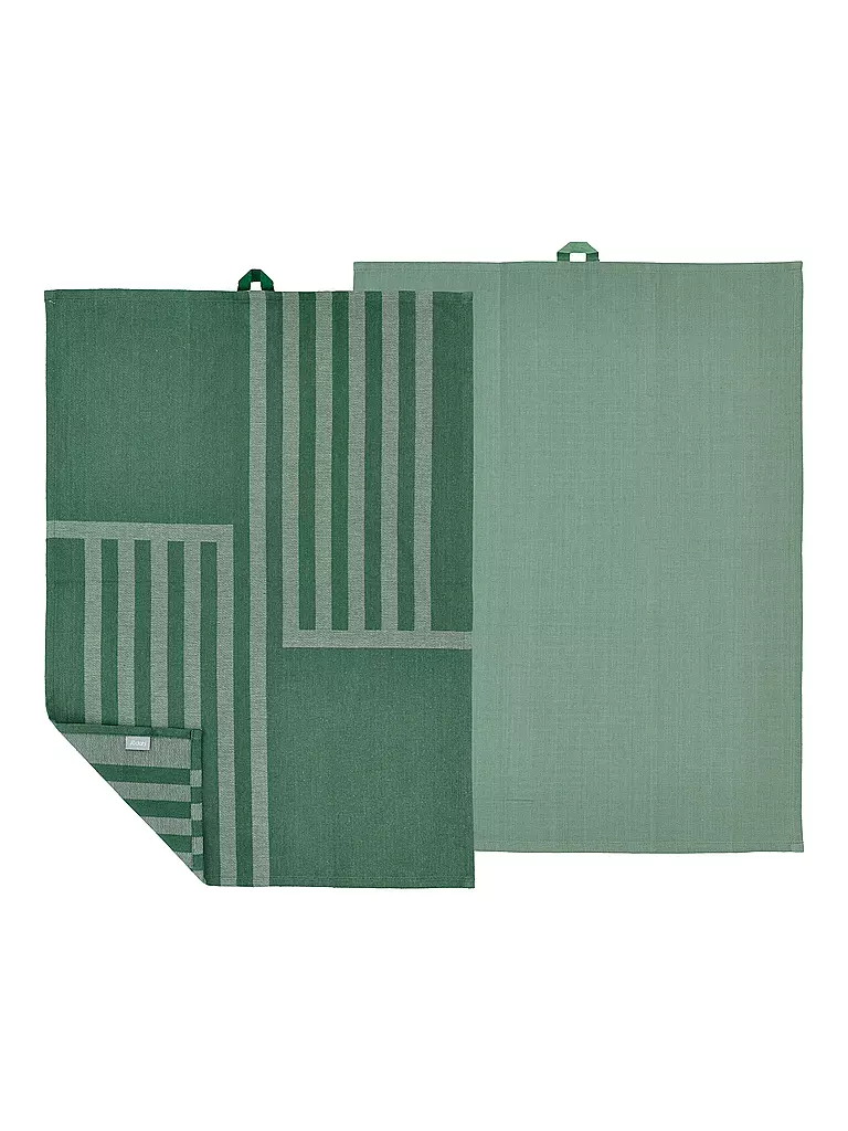 SOEDAHL | Set de 2 torchons REFLECTION Vert Pin | Vert foncé