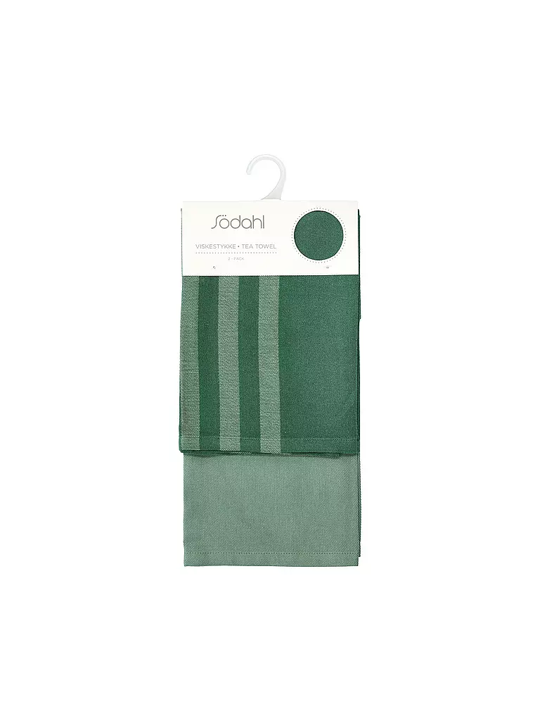 SOEDAHL | Set de 2 torchons REFLECTION Vert Pin | 