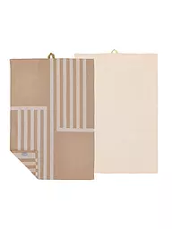 SOEDAHL | Set de 2 torchons REFLECTION Warm Taupe | Marron clair