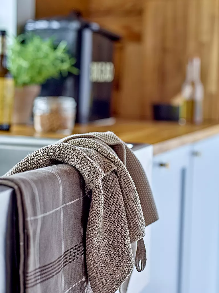 SOEDAHL | Torchon 50x70cm MINIMAL Taupe | hellbraun