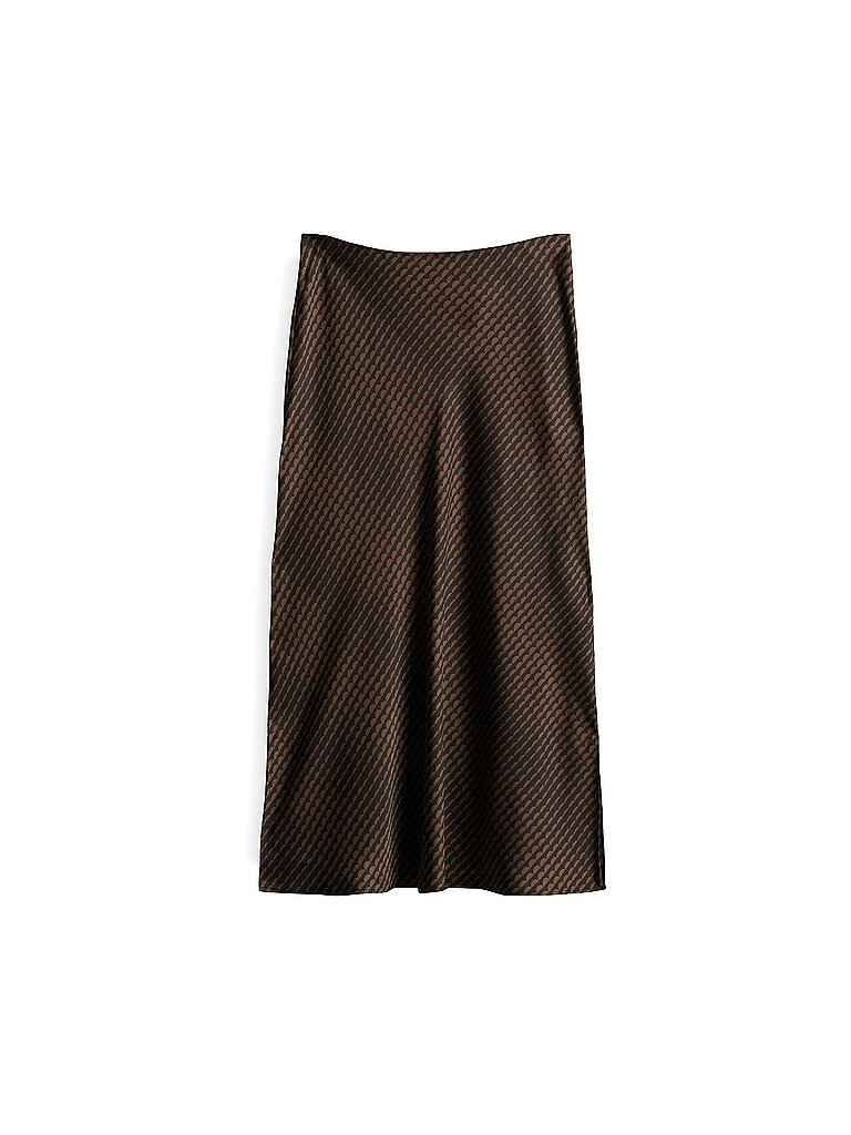 Jupe mi-longue ODINI WAVE marron clair 34