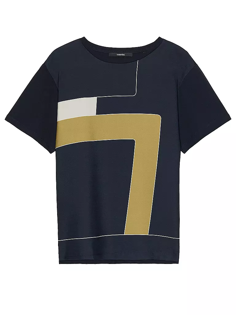 SOMEDAY | Blusenshirt KIRLINA PRINT | Bleu foncé