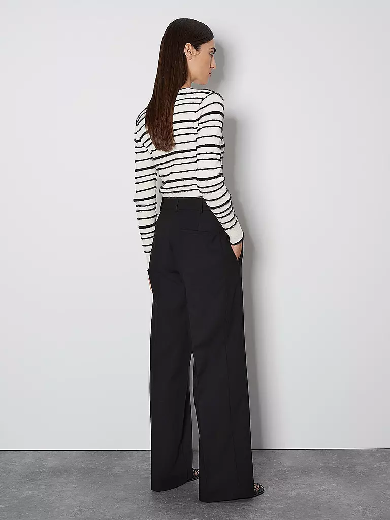 SOMEDAY | Businesshose Wide Fit CATSBY DETAIL | Noir