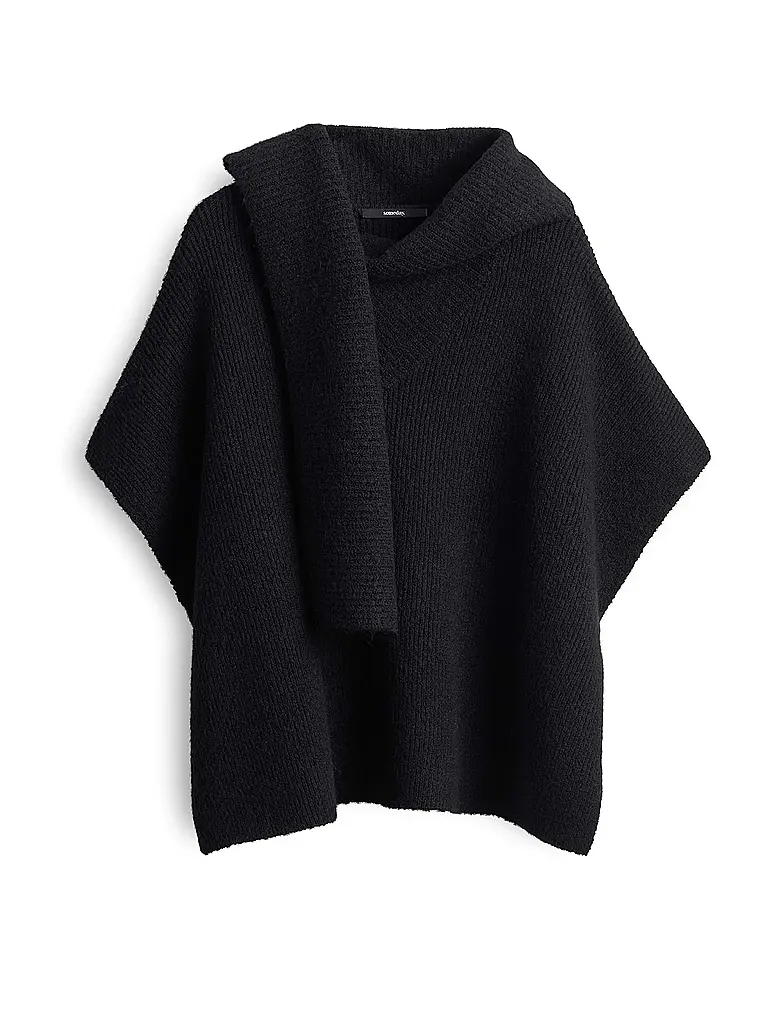 SOMEDAY | Cape - Poncho BOLANA CAPE | Noir