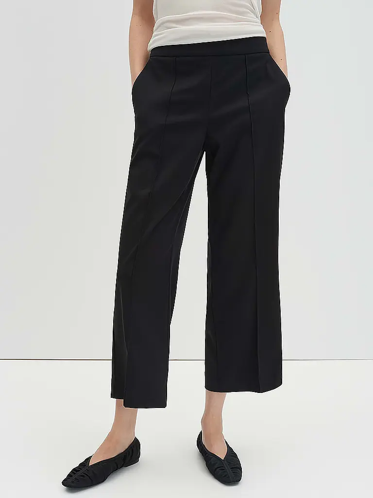 SOMEDAY | Culotte CHARLIE CROPPED WIDE | Noir