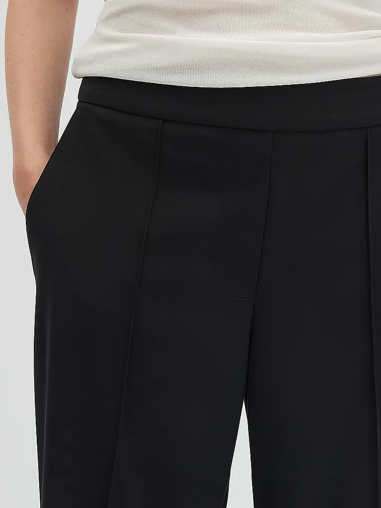 SOMEDAY | Culotte CHARLIE CROPPED WIDE | Noir