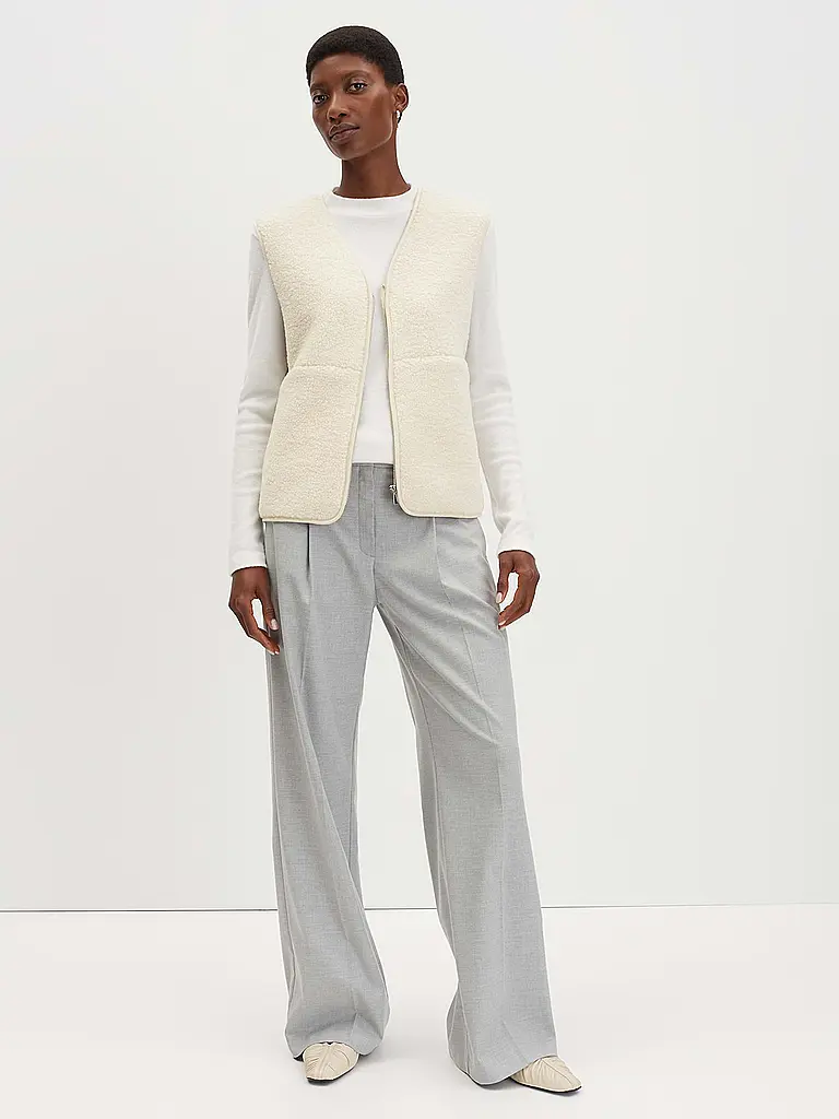 SOMEDAY | Gilet aspect fourrure ULIV | Crème