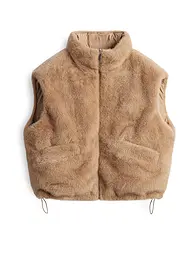 SOMEDAY | Gilet en fausse fourrure VAARI | Moutarde