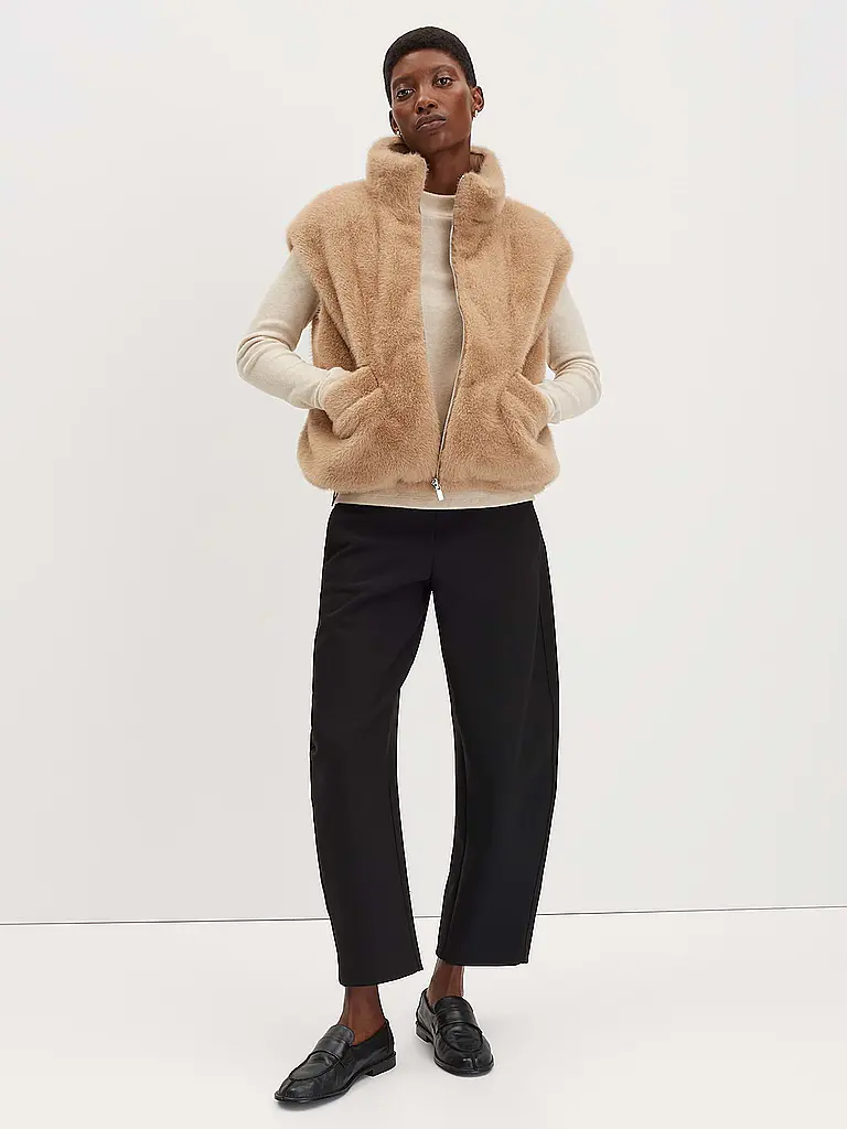 SOMEDAY | Gilet en fausse fourrure VAARI | Moutarde