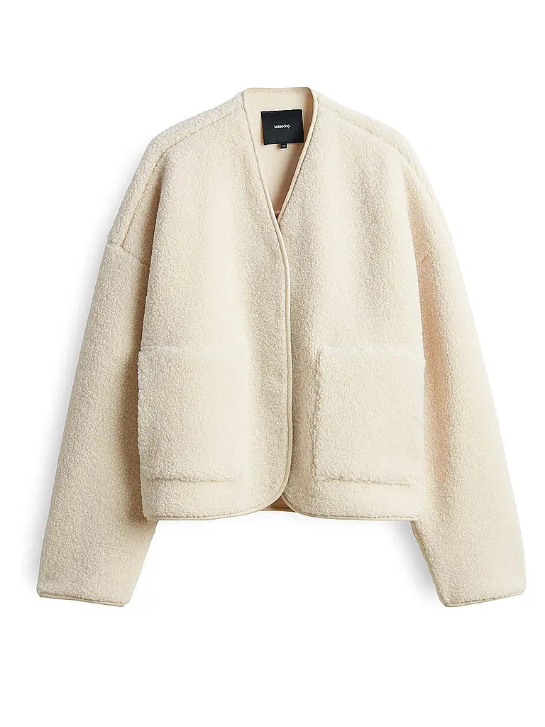 SOMEDAY | Jäckchen en fausse fourrure UTEDDY DETAIL | creme