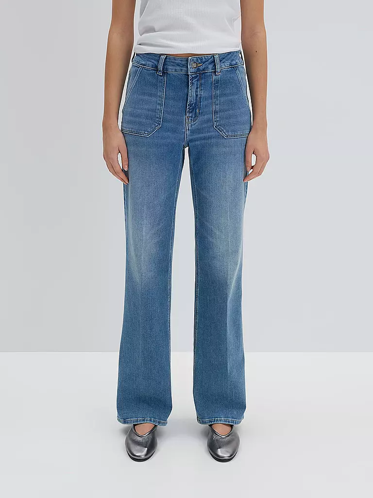 SOMEDAY | Jeans évasé CARIE UTILITY | blau