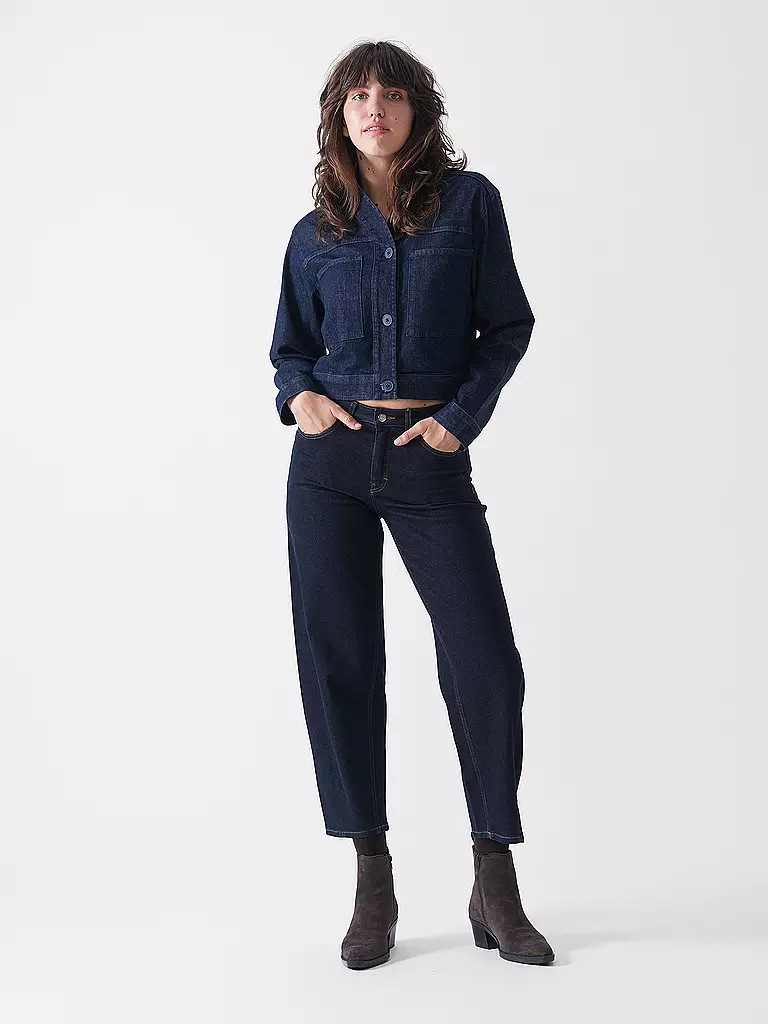 SOMEDAY | Jeans Balloon Fit 7/8 CELLMA BARREL | Bleu foncé