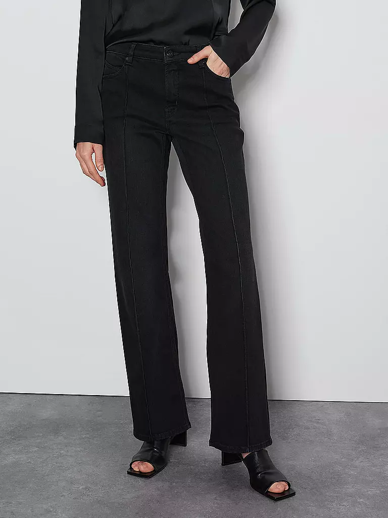 SOMEDAY | Jeans Wide Fit CARIE LINE | Noir