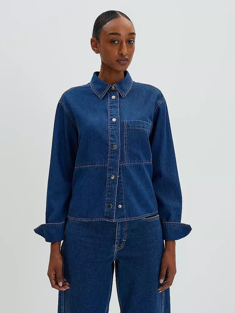 SOMEDAY | Jeansbluse ZAPIRA | Bleu foncé