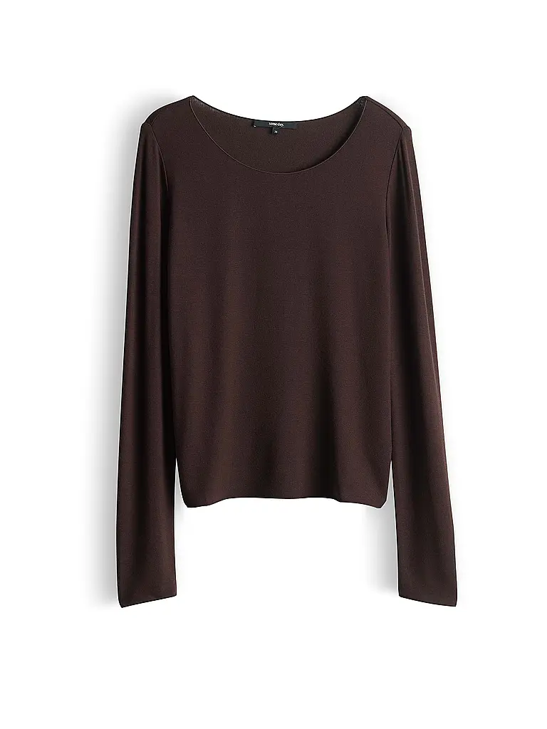 SOMEDAY | Langarmshirt KIROSA SOFT LONG | Marron