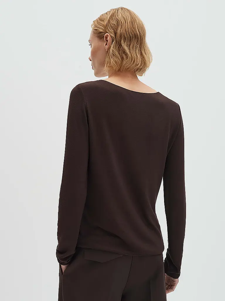 SOMEDAY | Langarmshirt KIROSA SOFT LONG | Marron