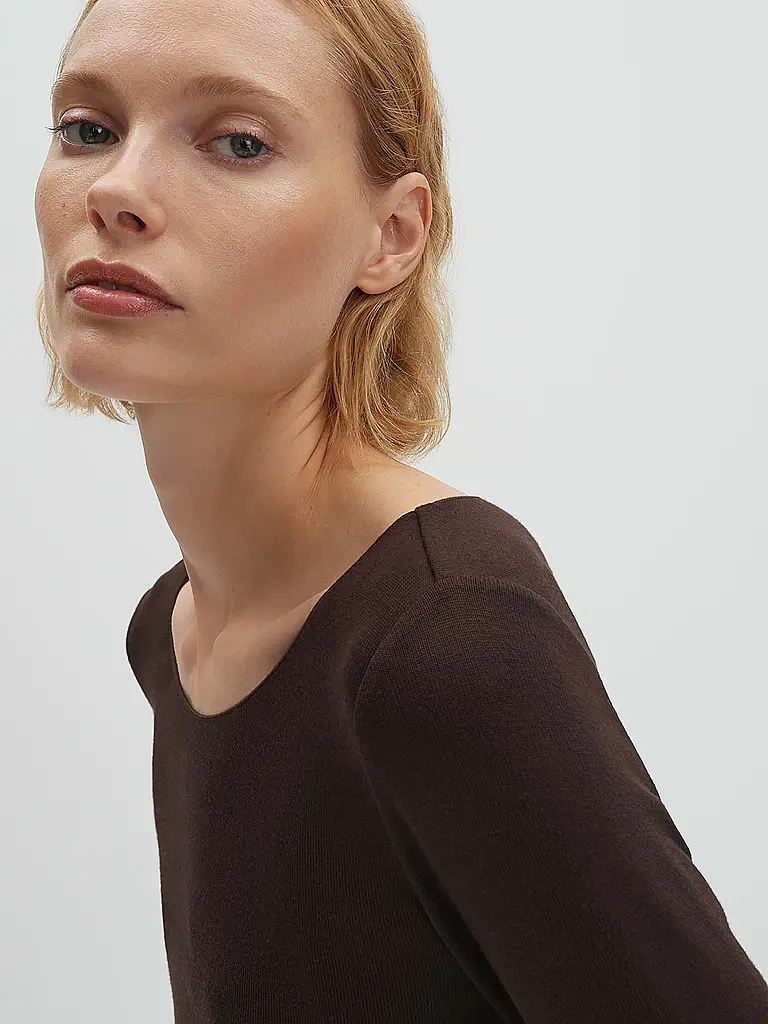 SOMEDAY | Langarmshirt KIROSA SOFT LONG | Marron