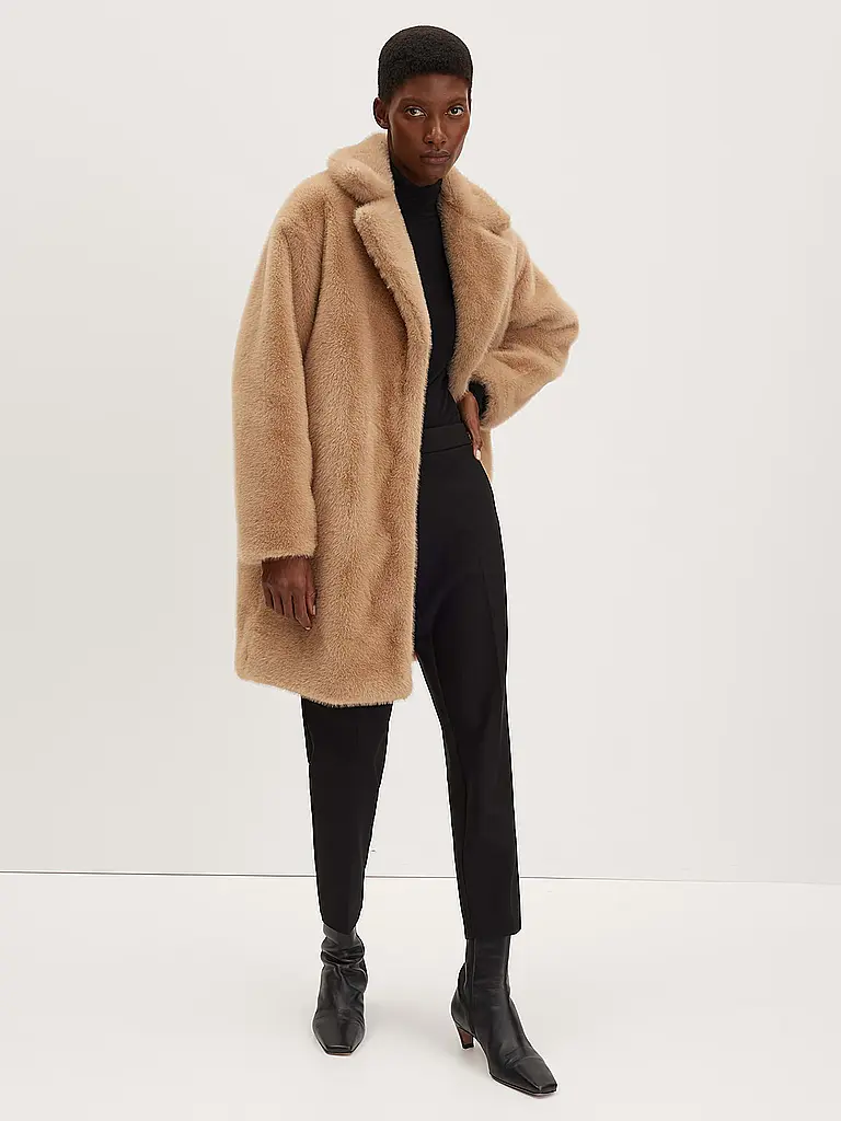 SOMEDAY | Manteau en fausse fourrure VAARILA | Moutarde