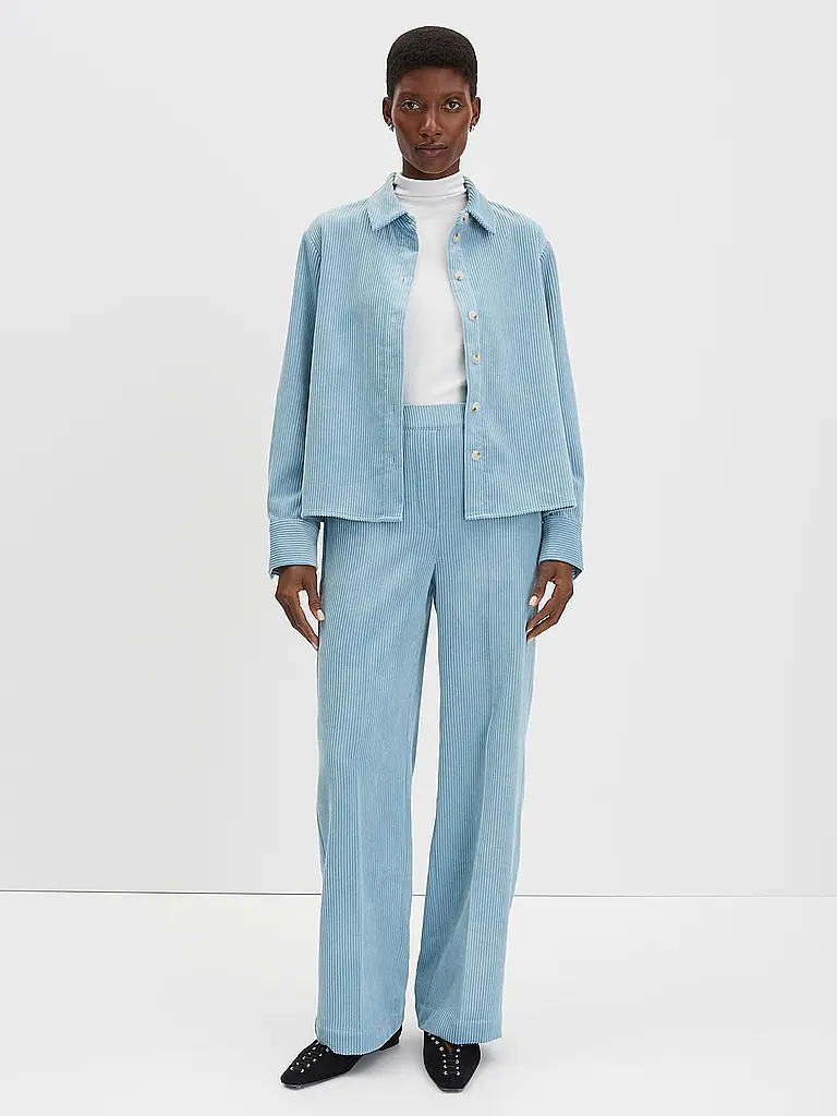 SOMEDAY | Pantalon Marlene CEVIL CORDUROY | Bleu clair
